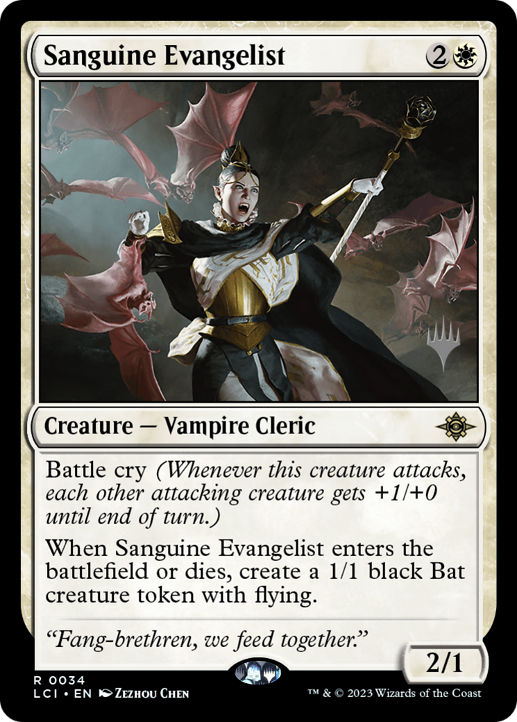 Sanguine Evangelist (PPLCI-034) - The Lost Caverns of Ixalan Promos