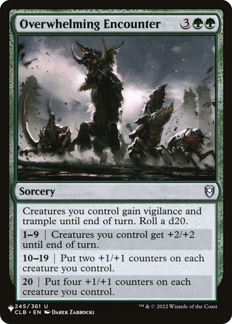 Overwhelming Encounter (LIST-CLB-245) - The List