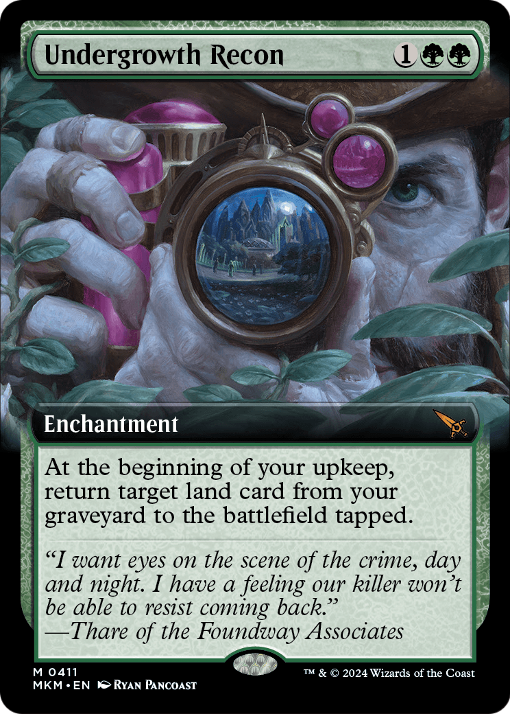 Undergrowth Recon (Extended Art) (MKM-411) - Murders at Karlov Manor: (Extended Art) Foil