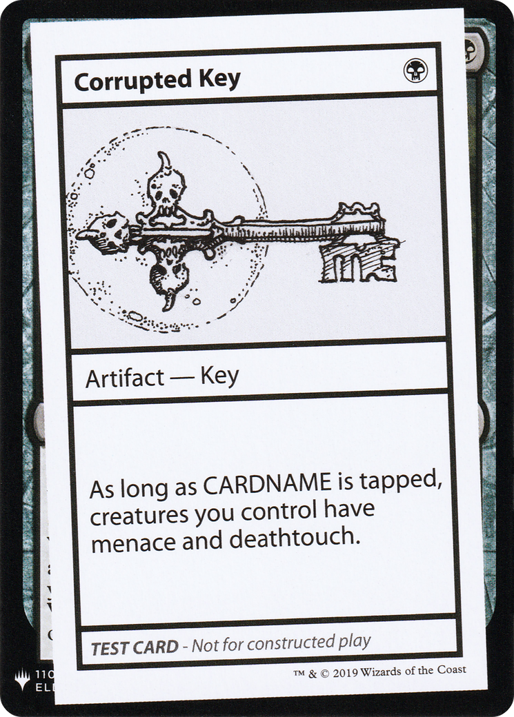 Corrupted Key (CMB1-) - Mystery Booster Playtest Cards 2019