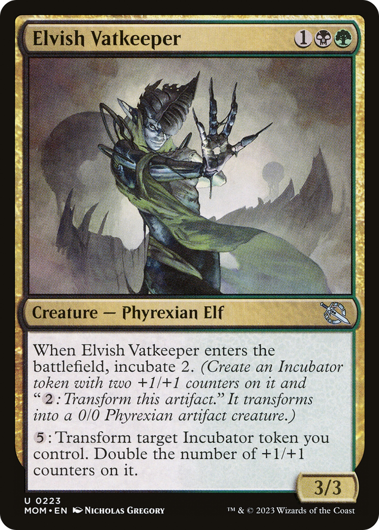 Elvish Vatkeeper (MOM-223) - March of the Machine Foil