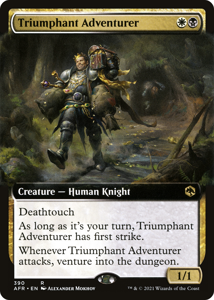 Triumphant Adventurer (Extended Art) (AFR-390) - Adventures in the Forgotten Realms: (Extended Art)
