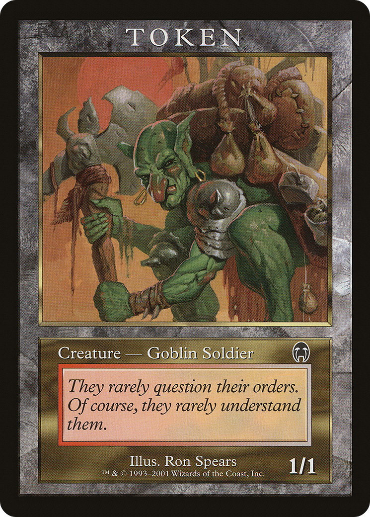 Goblin Soldier Token (APC) (MPRP-) - Magic Player Rewards 2001