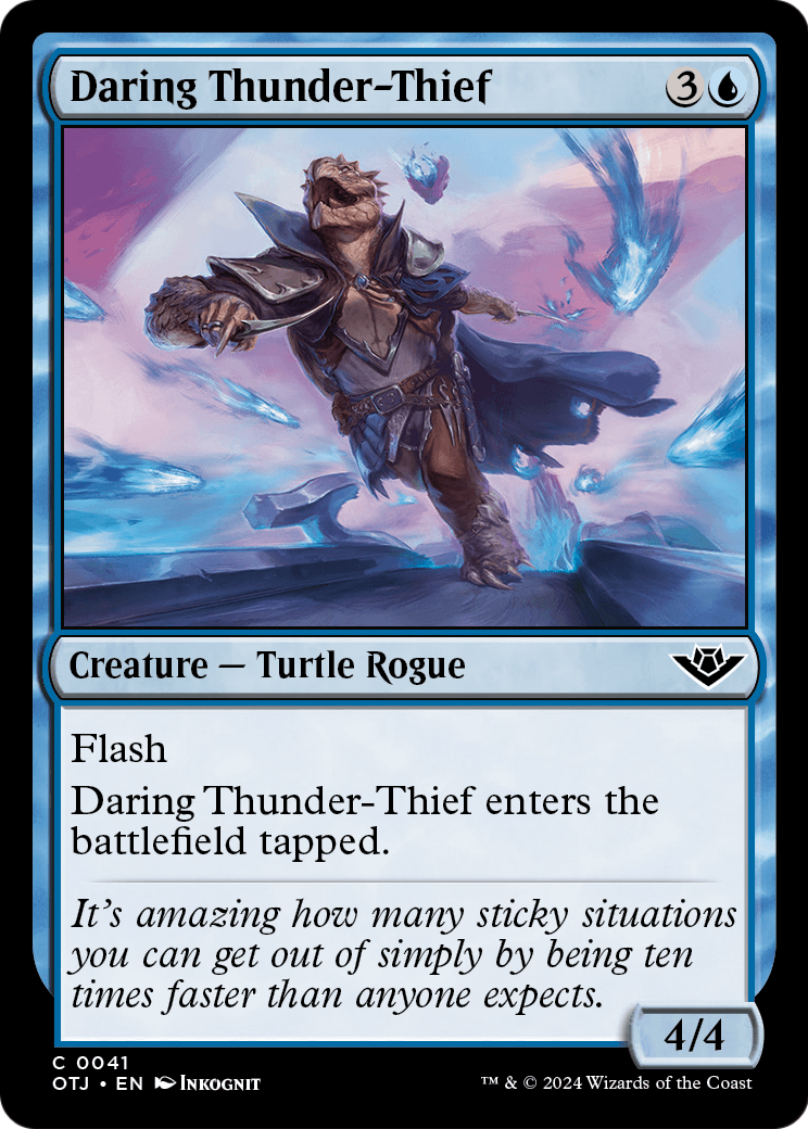 Daring Thunder-Thief (OTJ-041) - Outlaws of Thunder Junction Foil