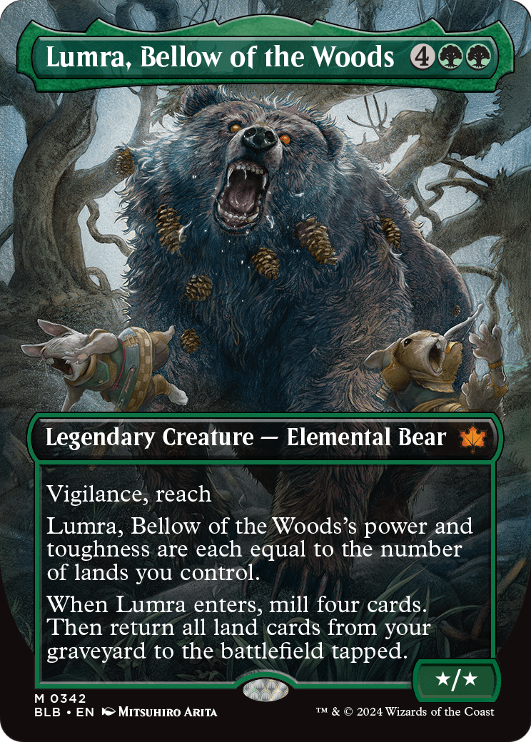 Lumra, Bellow of the Woods (Borderless) (0342) (BLB-342) - Bloomburrow
