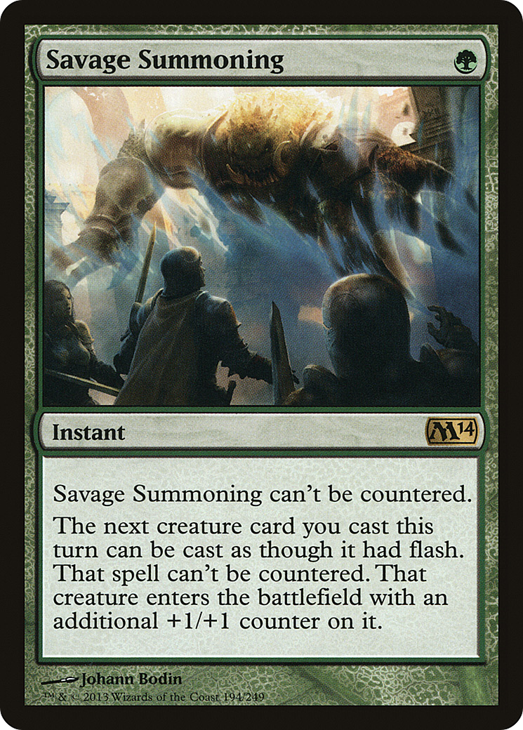 Savage Summoning (M14-194) - Magic 2014