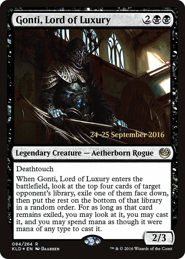 Gonti, Lord of Luxury (PRE-84S) - Kaladesh Promos Foil