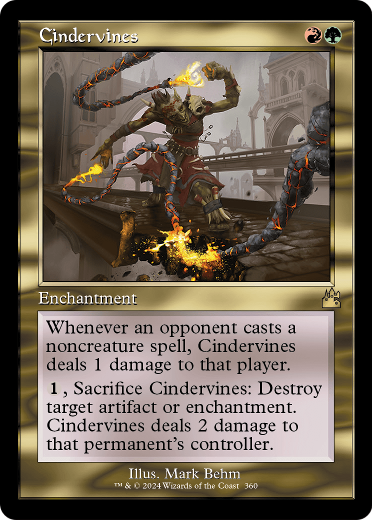 Cindervines (Retro Frame) (RVR-360) - Ravnica Remastered