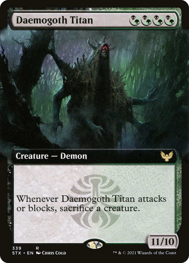 Daemogoth Titan (Extended Art) (STX-339) - Strixhaven: School of Mages: (Extended Art)