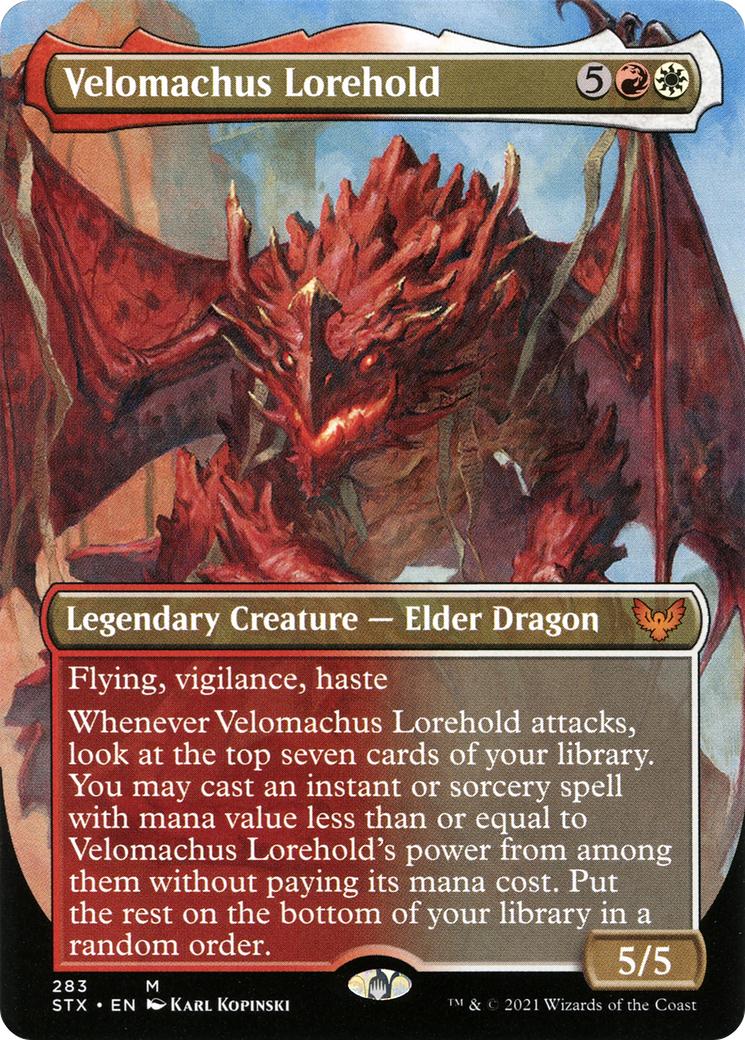 Velomachus Lorehold (Borderless) (STX-283) - Strixhaven: School of Mages