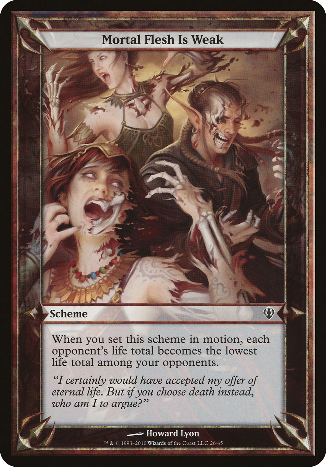 Mortal Flesh Is Weak (Archenemy) (OVER-26★) - Archenemy Schemes