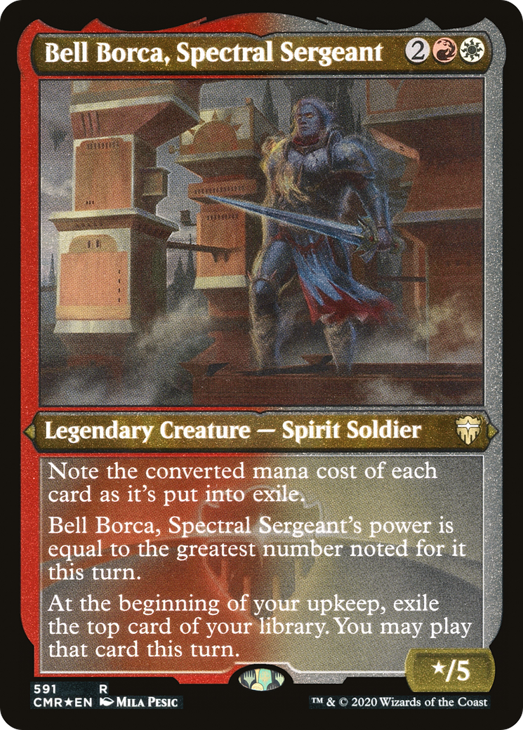 Bell Borca, Spectral Sergeant (Foil Etched) (CMR-591) - Commander Legends Foil