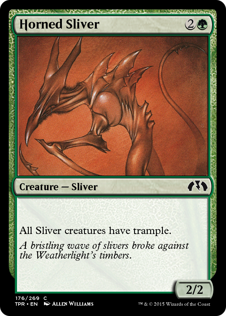 Horned Sliver (TPR-176) - Tempest Remastered Foil