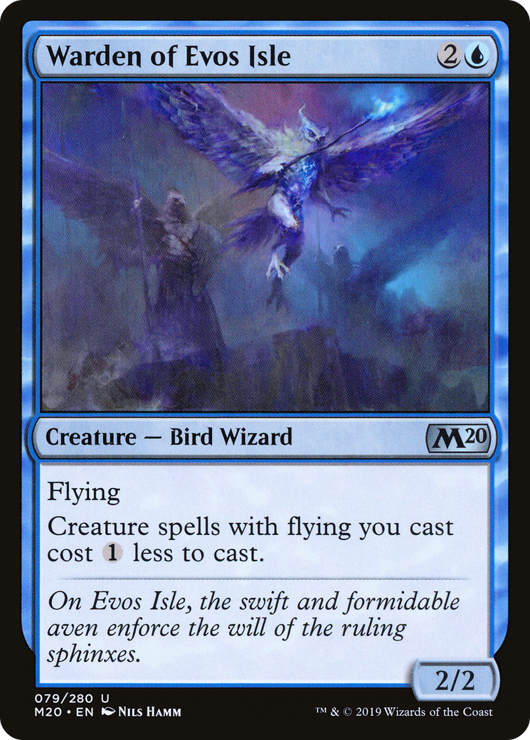 Warden of Evos Isle (M20-079) - Core Set 2020 Foil