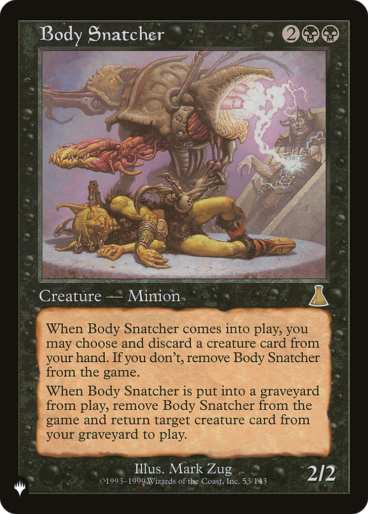 Body Snatcher (LIST-UDS-53) - The List