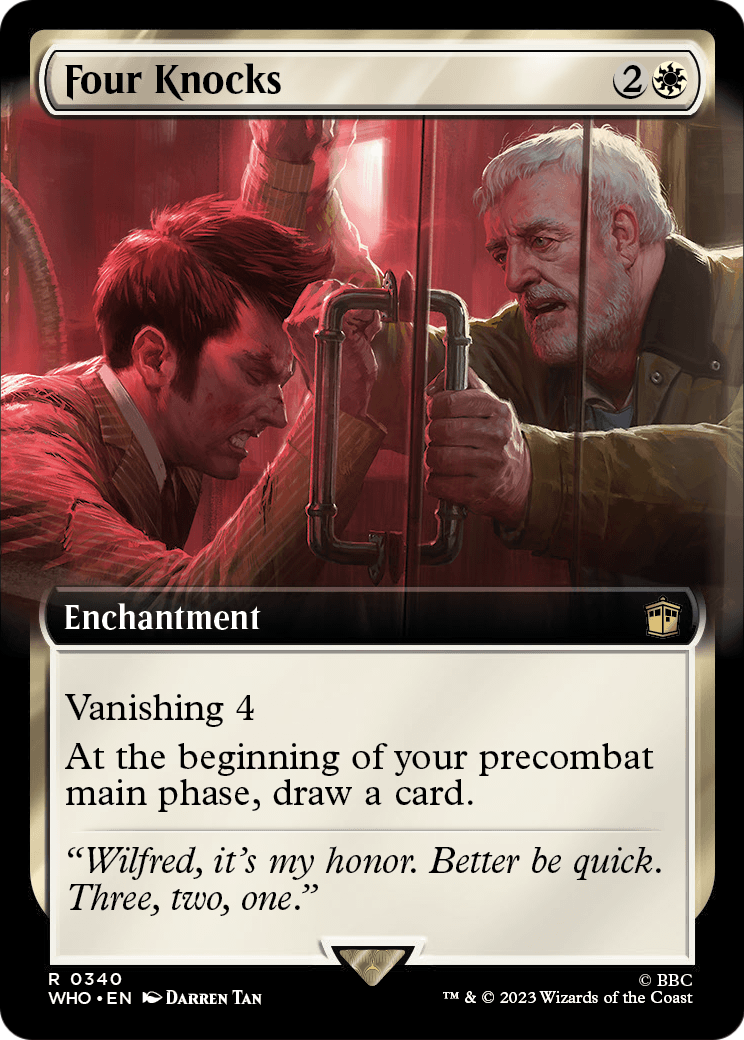 Four Knocks (Extended Art) (WHO-340) - Doctor Who: (Extended Art) Foil