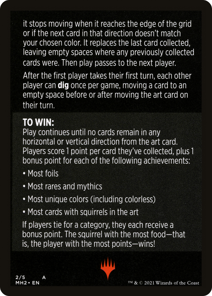 Foraging Squirrels // Foraging Squirrels (cont'd) (MMH2-002) - Modern Horizons 2 Minigames Foil
