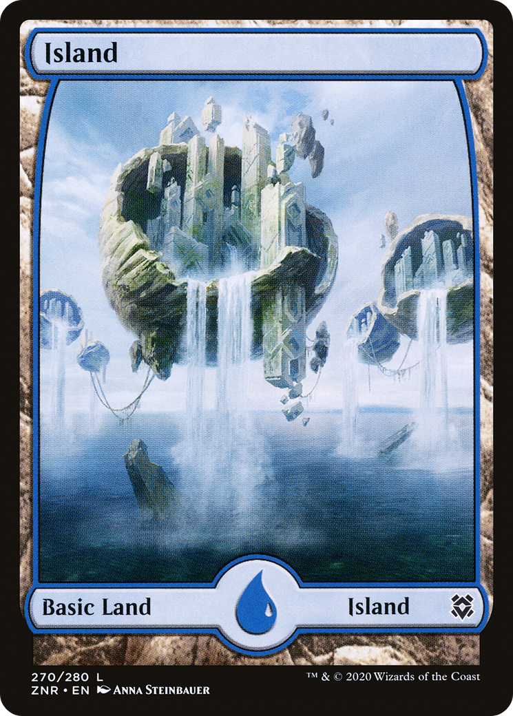 Island (270) - Full Art (ZNR-270) - Zendikar Rising: (Full Art)