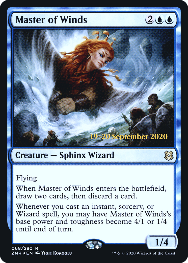 Master of Winds (PRE-68S) - Zendikar Rising Promos Foil