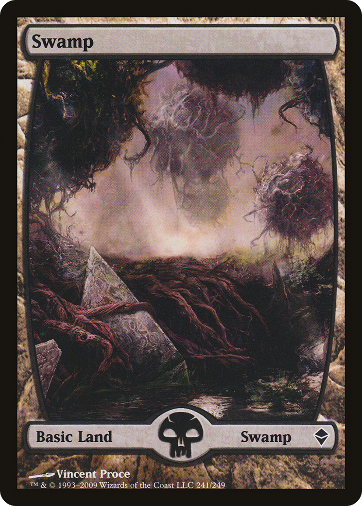 Swamp (241) - Full Art (ZEN-241) - Zendikar Foil