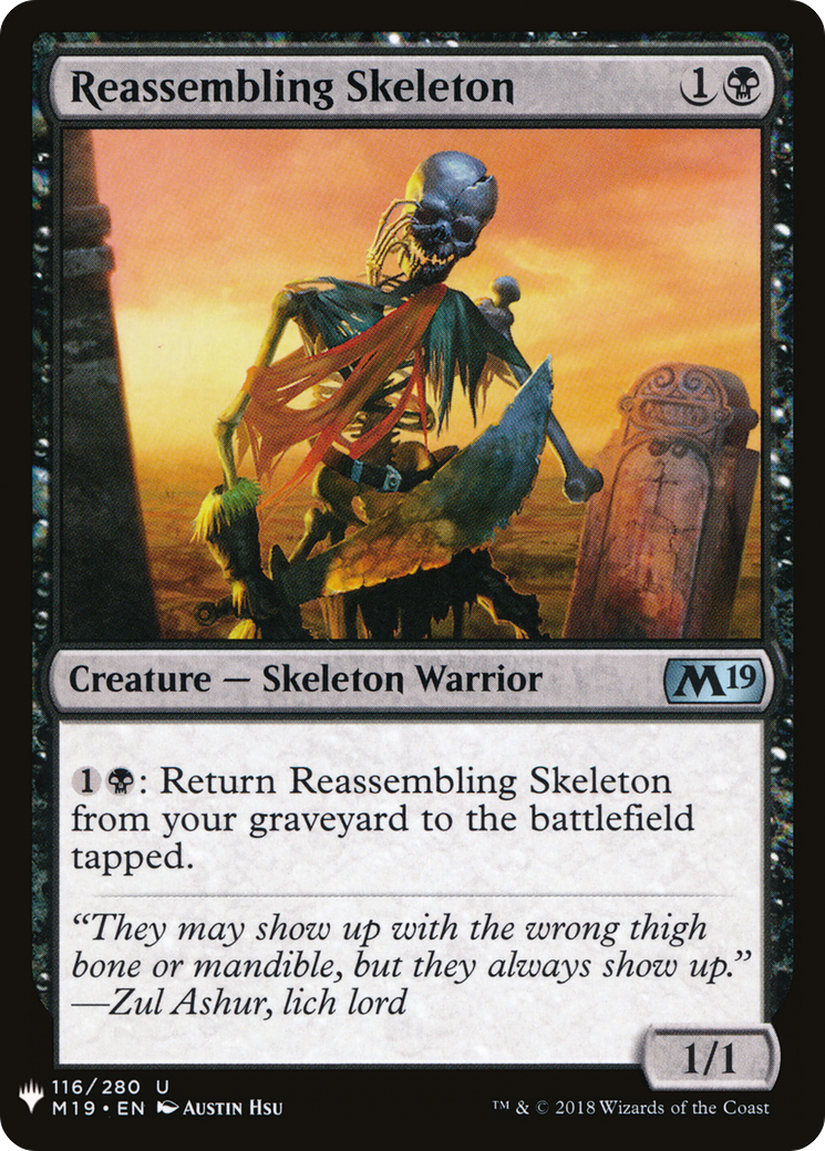 Reassembling Skeleton (LIST-M19-116) - The List