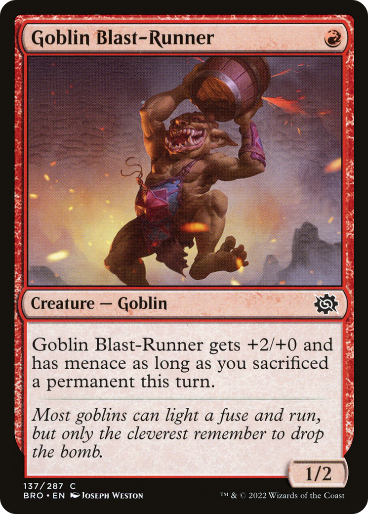 Goblin Blast-Runner (BRO-137) - The Brothers' War