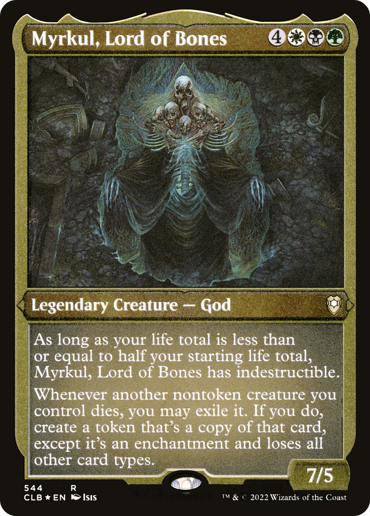 Myrkul, Lord of Bones (Foil Etched) (CLB-544) - Commander Legends: Battle for Baldur's Gate Foil