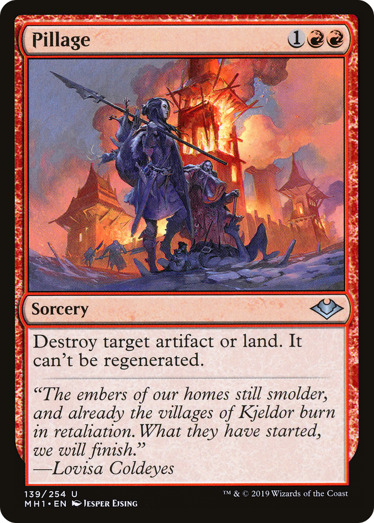 Pillage (MH1-139) - Modern Horizons Foil