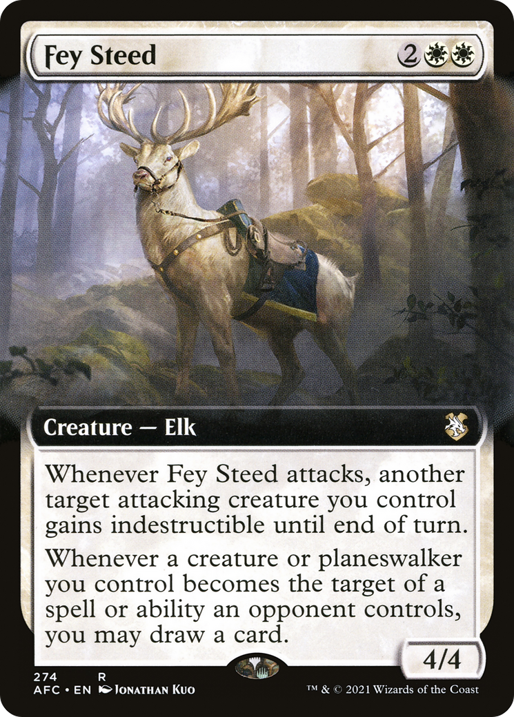 Fey Steed (Extended Art) (AFC-274) - Forgotten Realms Commander: (Extended Art)
