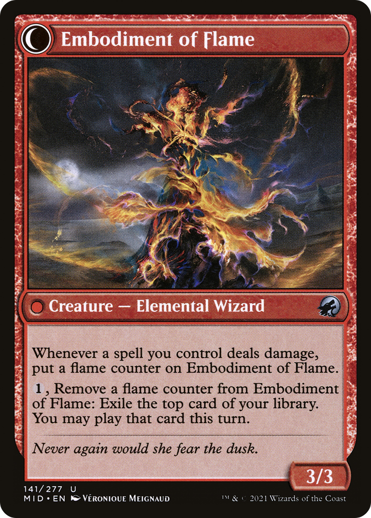 Flame Channeler (MID-141) - Innistrad: Midnight Hunt: (Double Faced Transform) Foil