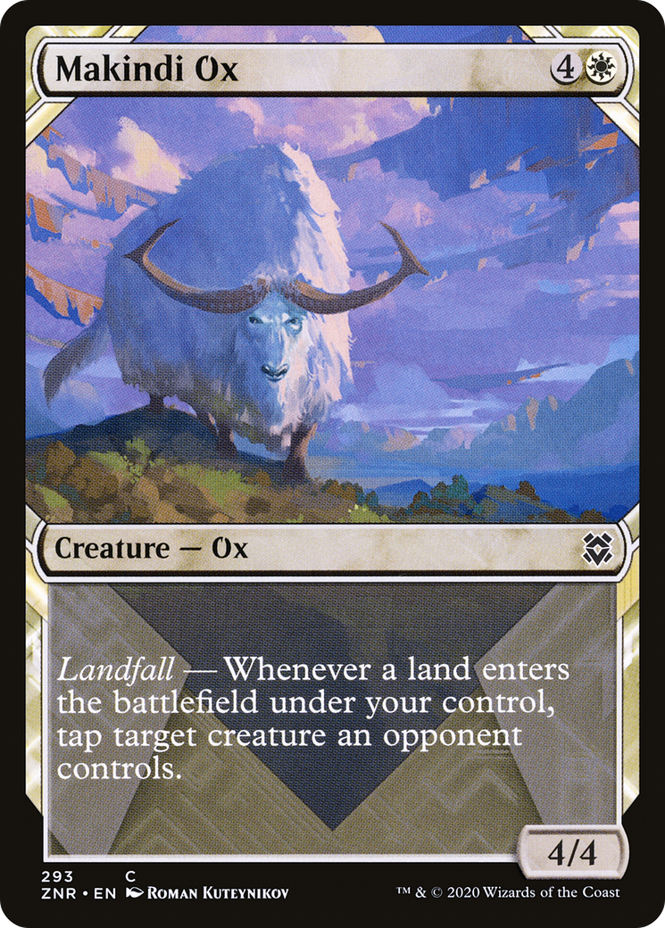 Makindi Ox (Showcase) (ZNR-293) - Zendikar Rising: (Showcase) Foil