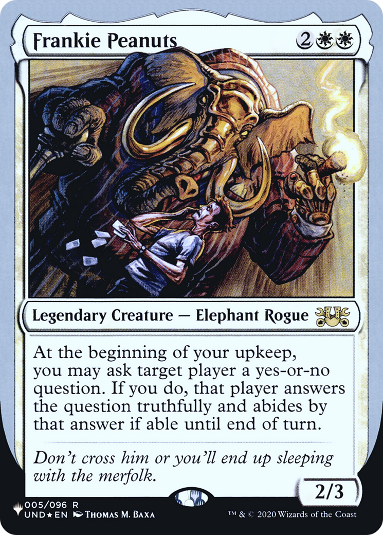 Frankie Peanuts (LIST-005/096) - The List (Unfinity Foil Edition) Foil