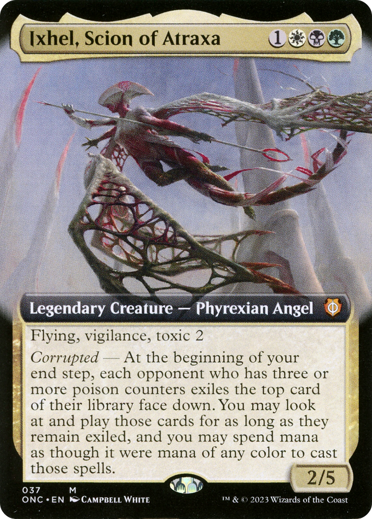 Ixhel, Scion of Atraxa (Extended Art) (ONC-037) - Phyrexia: All Will Be One Commander: (Extended Art)