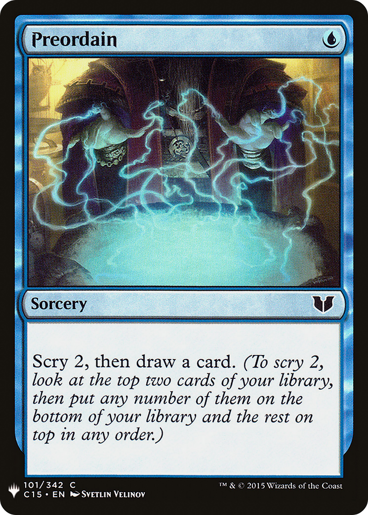 Preordain (C15) (LIST-C15-101) - The List