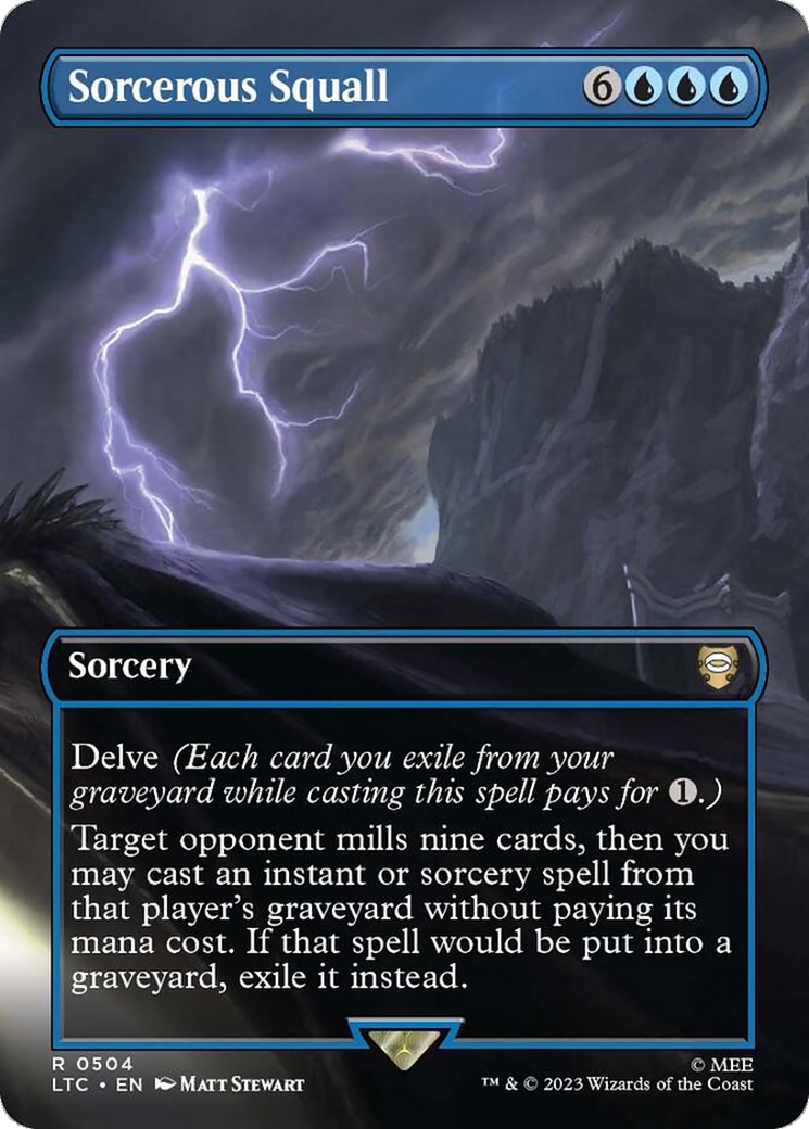 Sorcerous Squall (Borderless) (LTC-504) - Tales of Middle-earth Commander Foil