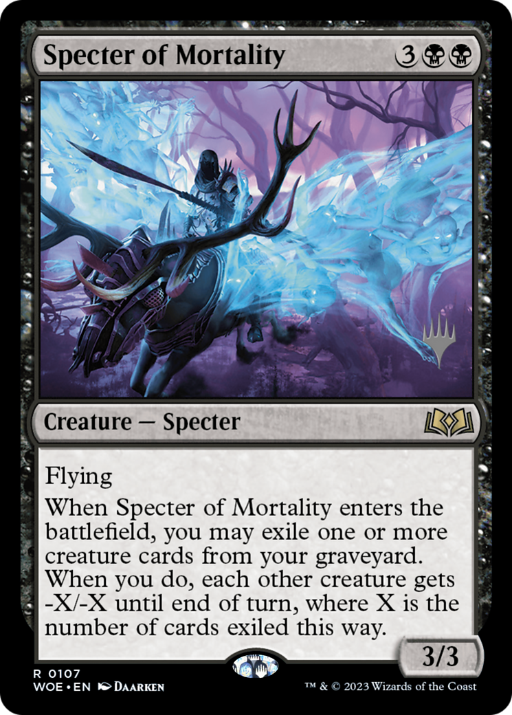 Specter of Mortality (PPWOE-107) - Wilds of Eldraine Promos Foil