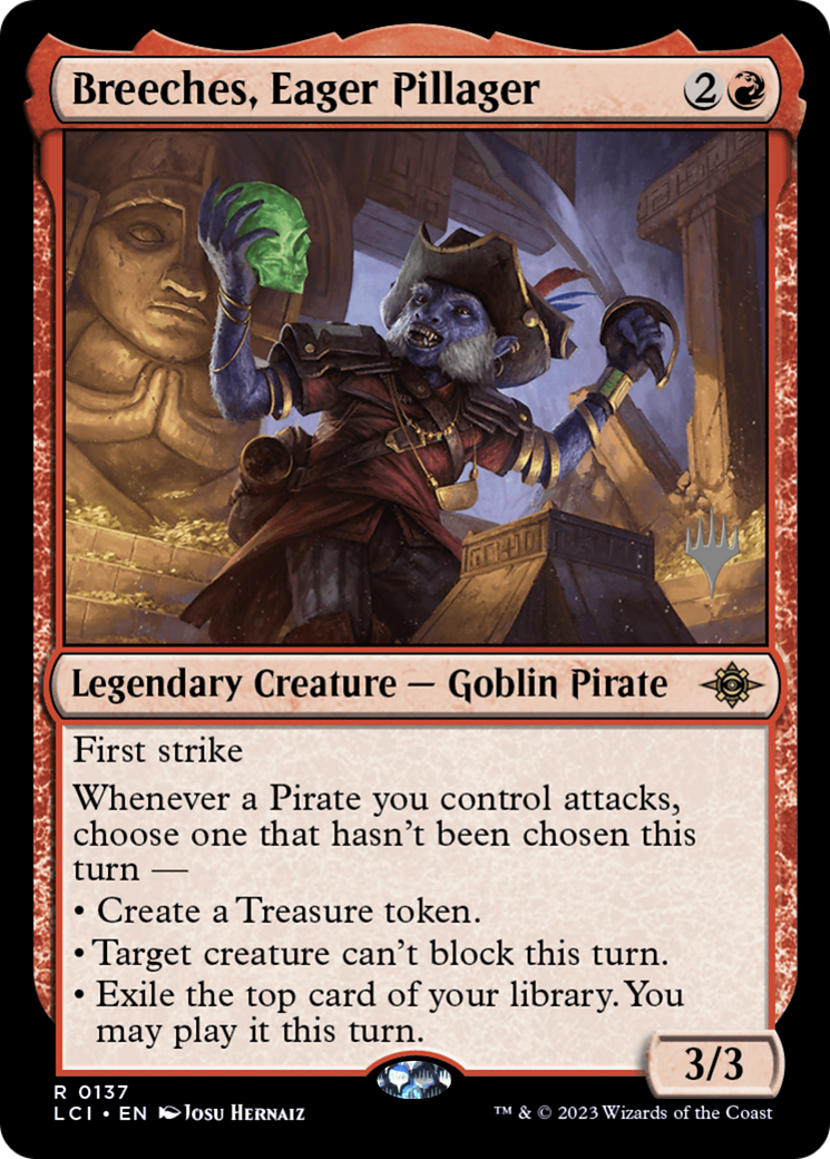 Breeches, Eager Pillager (PPLCI-137) - The Lost Caverns of Ixalan Promos