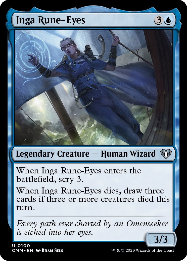 Inga Rune-Eyes (CMM-100) - Commander Masters Foil