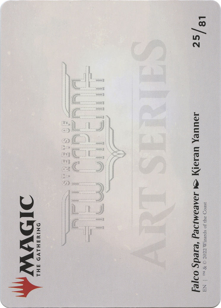 Falco Spara, Pactweaver // Falco Spara, Pactweaver (ASNC-025) - New Capenna Art Series (Borderless) Foil