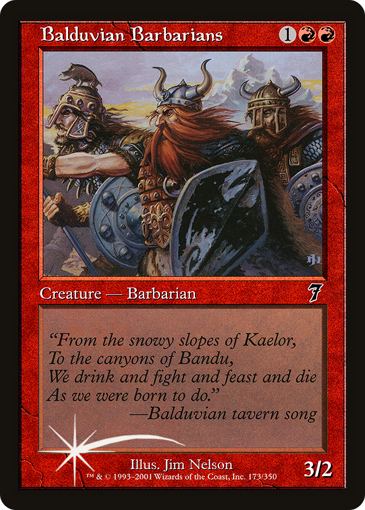 Balduvian Barbarians (7ED-173★) - 7th Edition Foil
