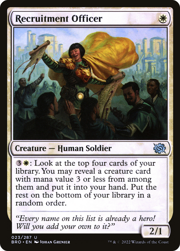 Recruitment Officer (BRO-023) - The Brothers' War Foil
