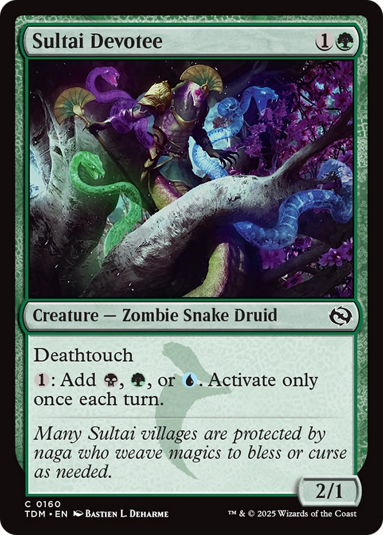 Sultai Devotee (TDM-160) - Tarkir: Dragonstorm Foil