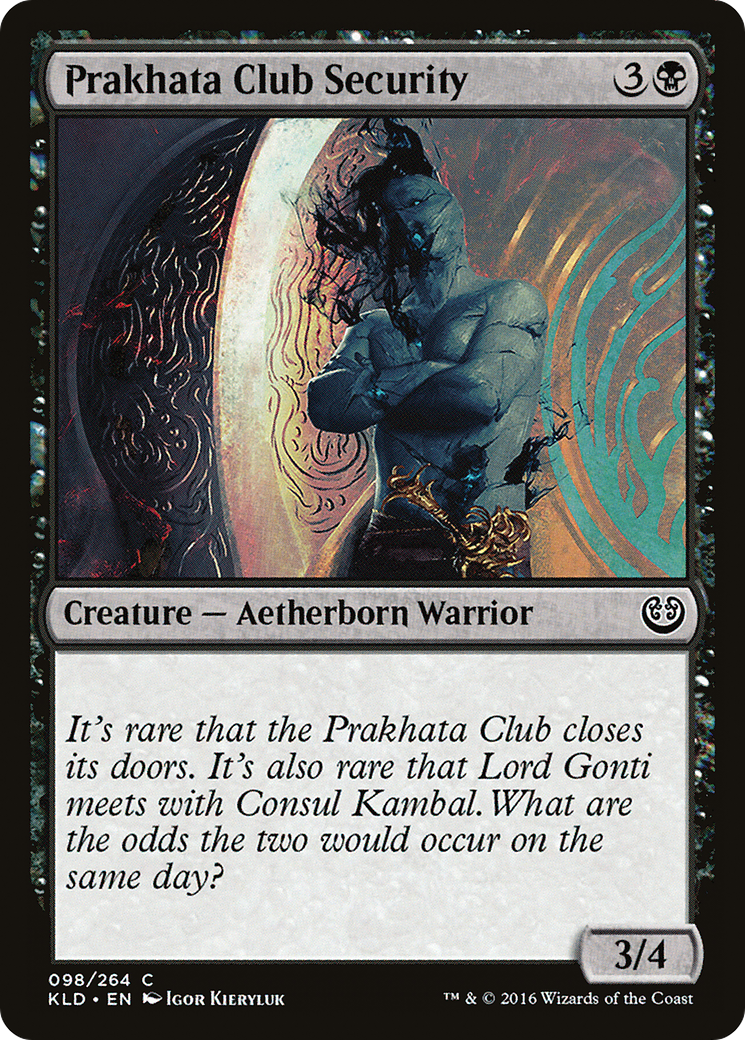 Prakhata Club Security (KLD-098) - Kaladesh Foil