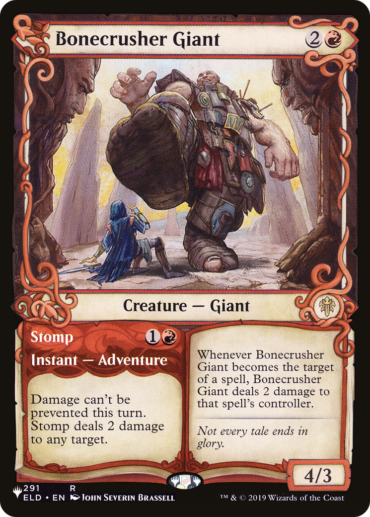Bonecrusher Giant (Showcase) (LIST-ELD-291) - The List: (Showcase)