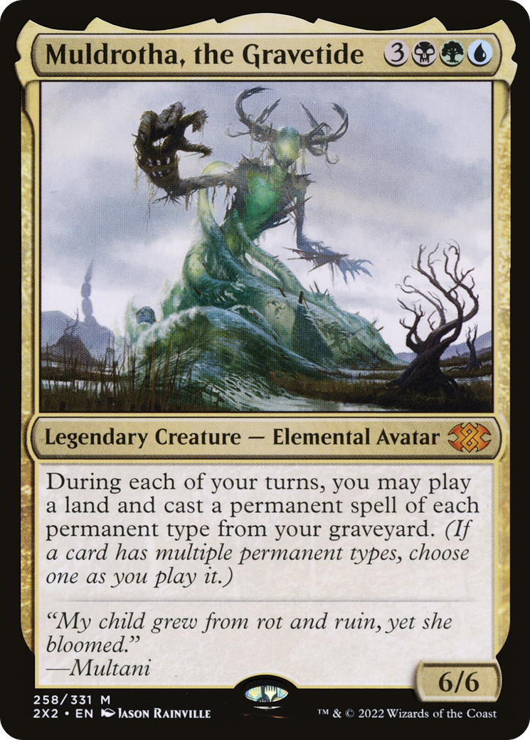 Muldrotha, the Gravetide (2X2-258) - Double Masters 2022 Foil