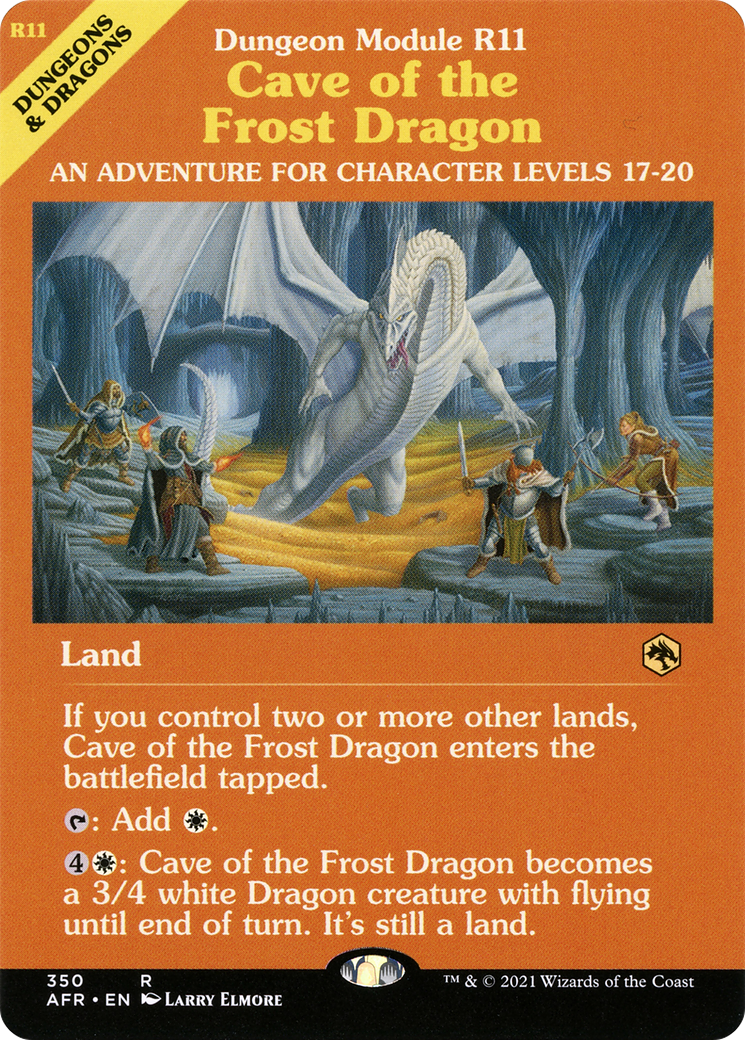 Cave of the Frost Dragon (Dungeon Module) (AFR-350) - Adventures in the Forgotten Realms: (Showcase)