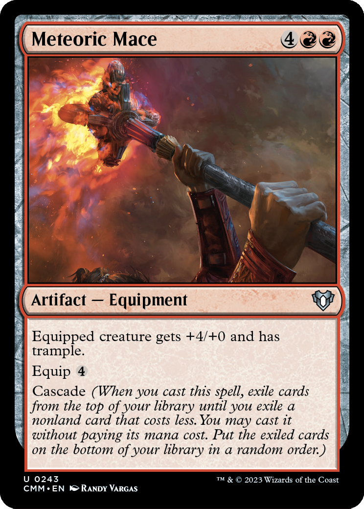 Meteoric Mace (CMM-243) - Commander Masters Foil