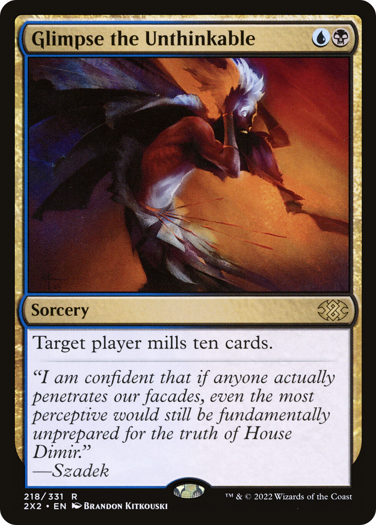 Glimpse the Unthinkable (2X2-218) - Double Masters 2022
