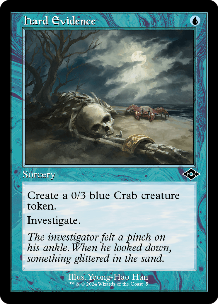 Hard Evidence (Retro Frame) (MH2-005) - Modern Horizons 2 Timeshifts Foil
