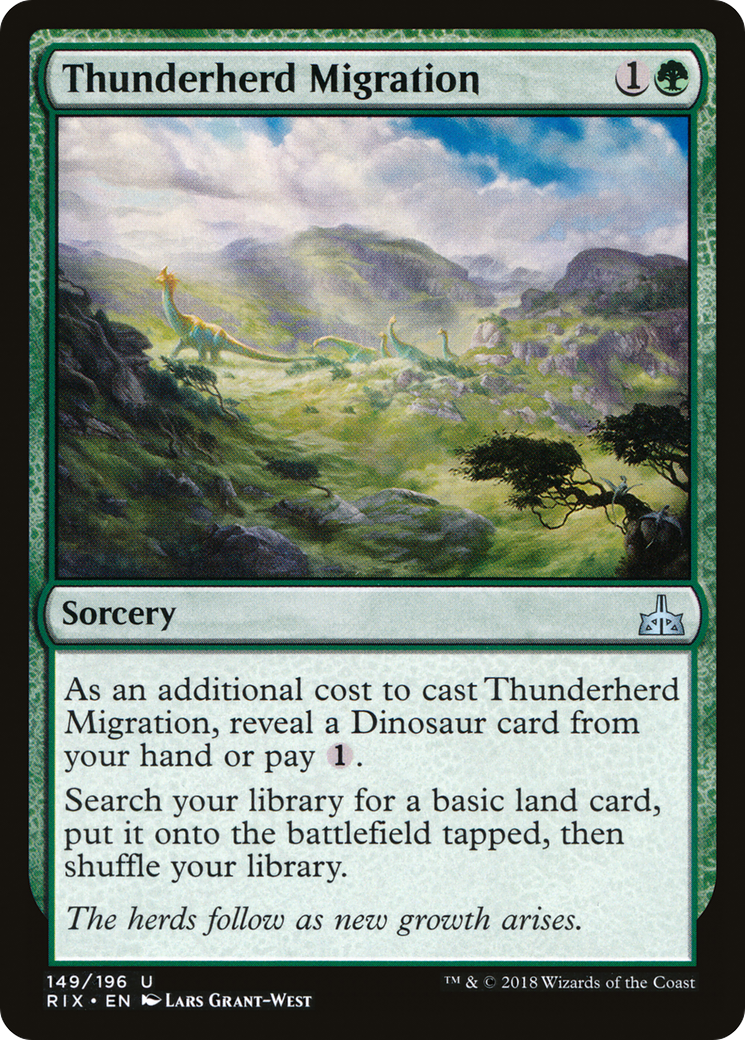 Thunderherd Migration (RIX-149) - Rivals of Ixalan Foil